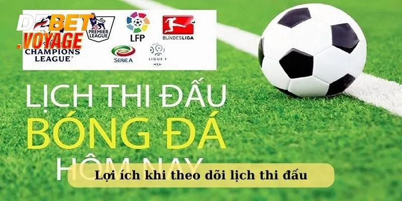 lịch thi đấu hôm nay