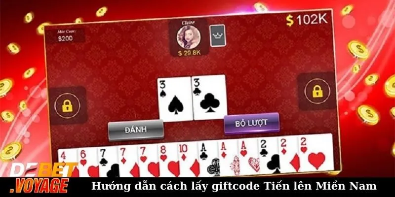 Giftcode Tiến lên Miền Nam - Hướng dẫn cách lấy mã và sử dụng 2 Hướng dẫn cách lấy giftcode Tiến lên miền Nam