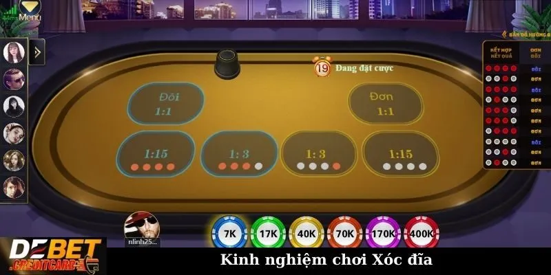 Làm sao để thắng nhiều khi chơi xóc đĩa tại nhà cái Debet? 3 Kinh nghiệm chơi Xóc đĩa